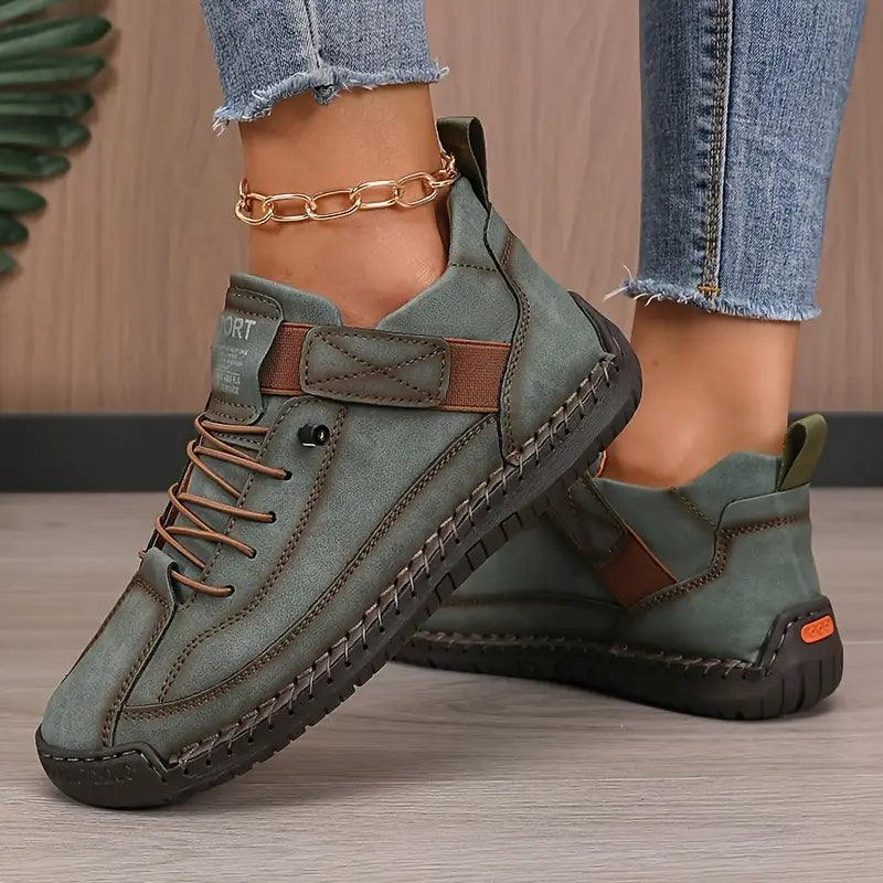 Lace-Up Women's Trainers with Cushioned Sole