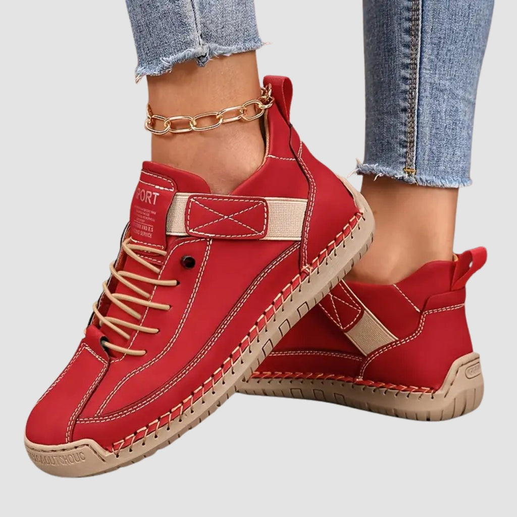 Lace-Up Women's Trainers with Cushioned Sole