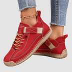 Lace-Up Women's Trainers with Cushioned Sole
