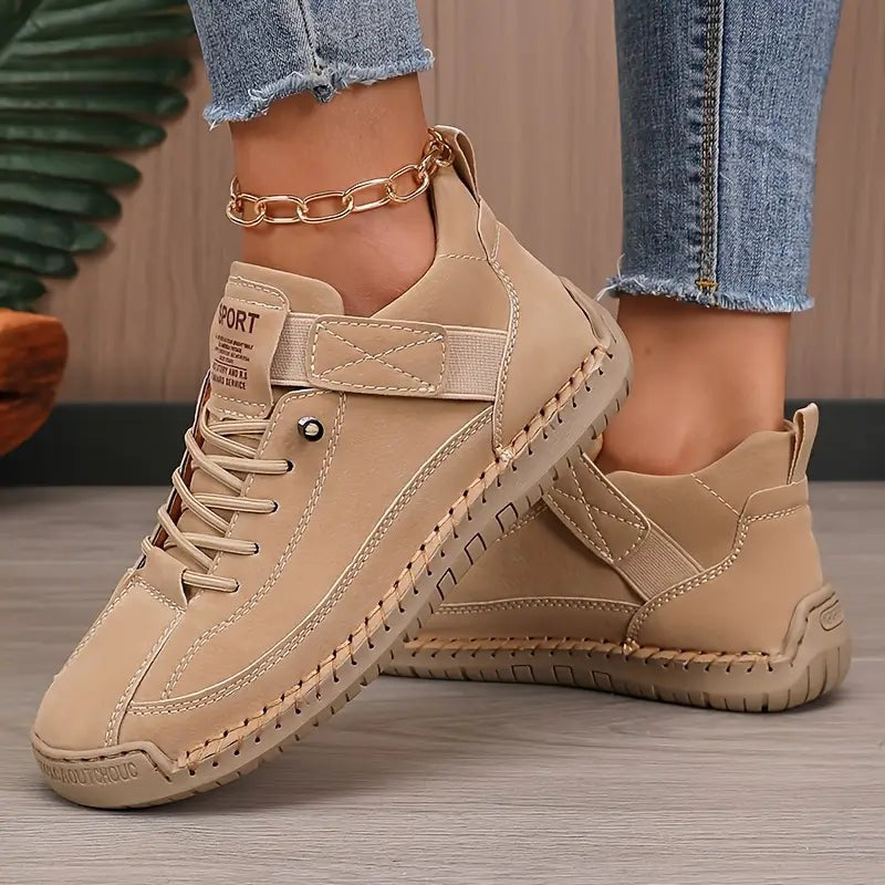 Lace-Up Women's Trainers with Cushioned Sole