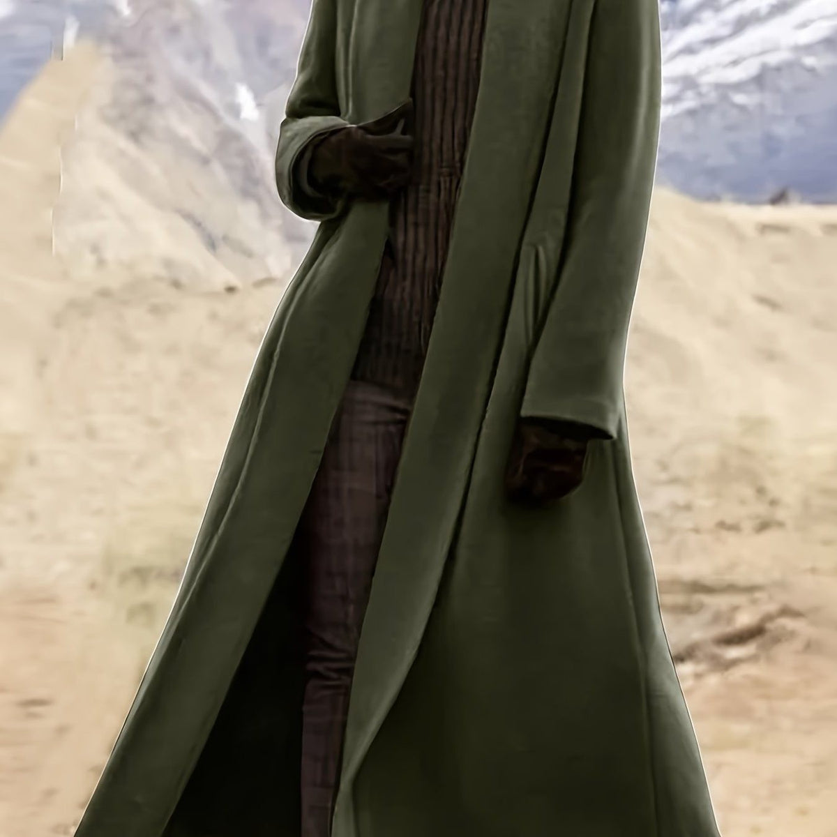 Open Front Longline Coats for Women