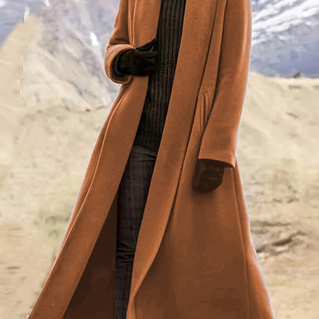 Open Front Longline Coats for Women