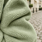Oversized Sherpa Fleece Hooded Teddy Jacket