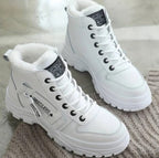 Women's Chunky Sherpa-Lined Lace-Up Winter Boots