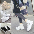 Women's Chunky Sherpa-Lined Lace-Up Winter Boots