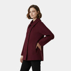 Women's Coats with Collar and Button Front