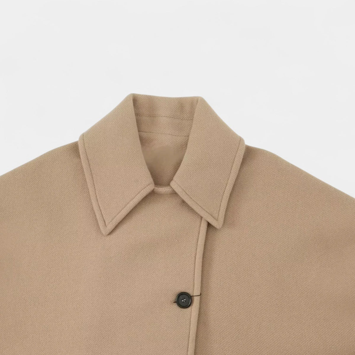 Women's Coats with Collar and Button Front