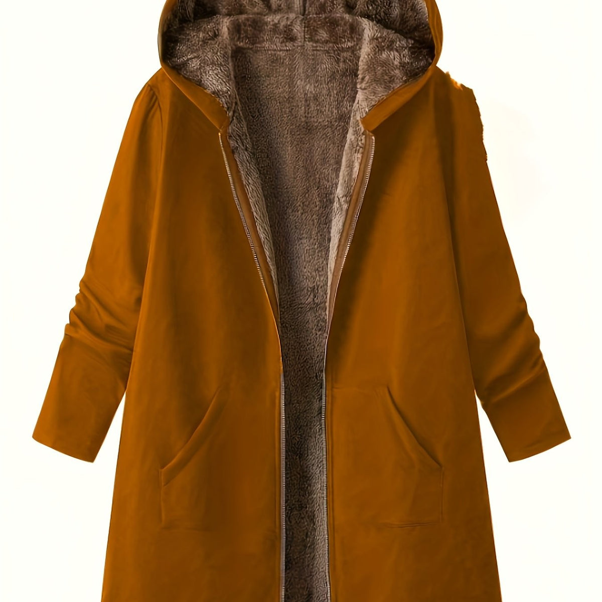 Women's Coats with Hood and Longline Cut