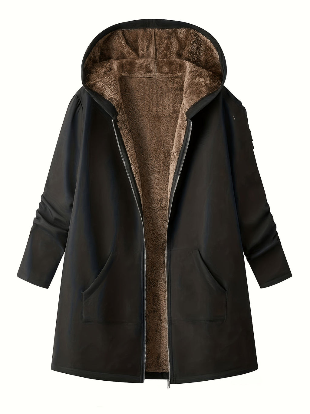 Women's Coats with Hood and Longline Cut