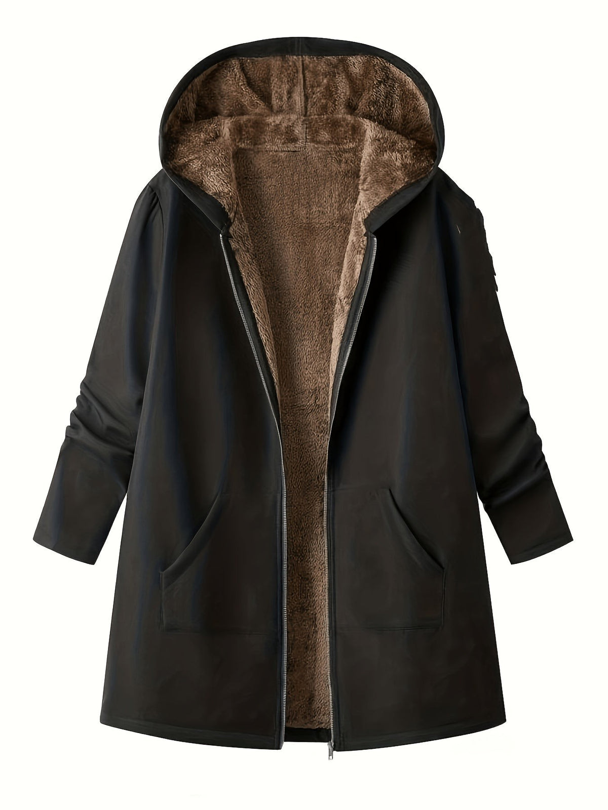 Women's Coats with Hood and Longline Cut