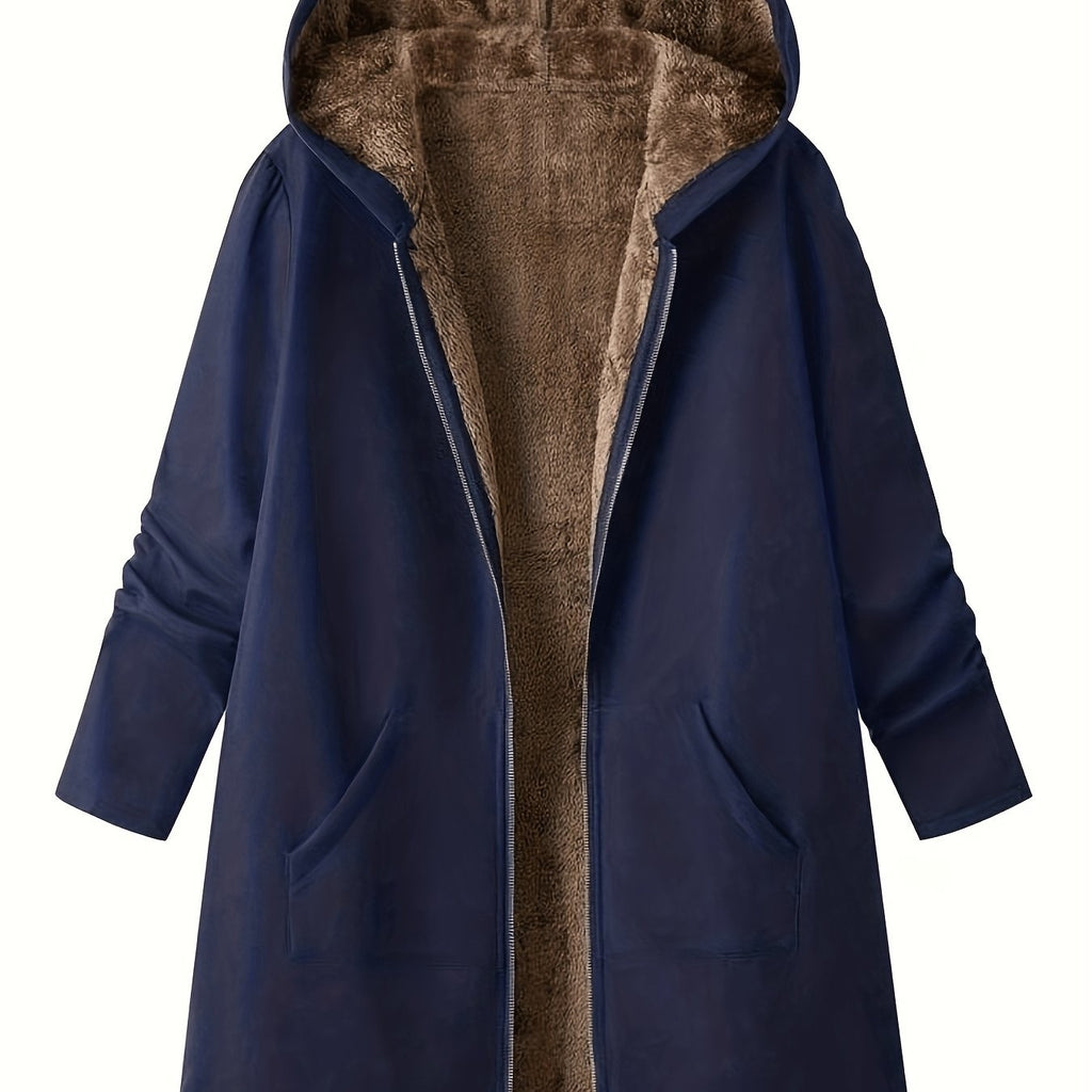 Women's Coats with Hood and Longline Cut