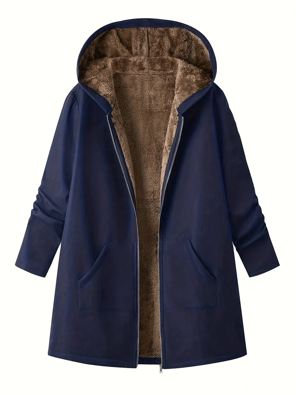 Women's Coats with Hood and Longline Cut