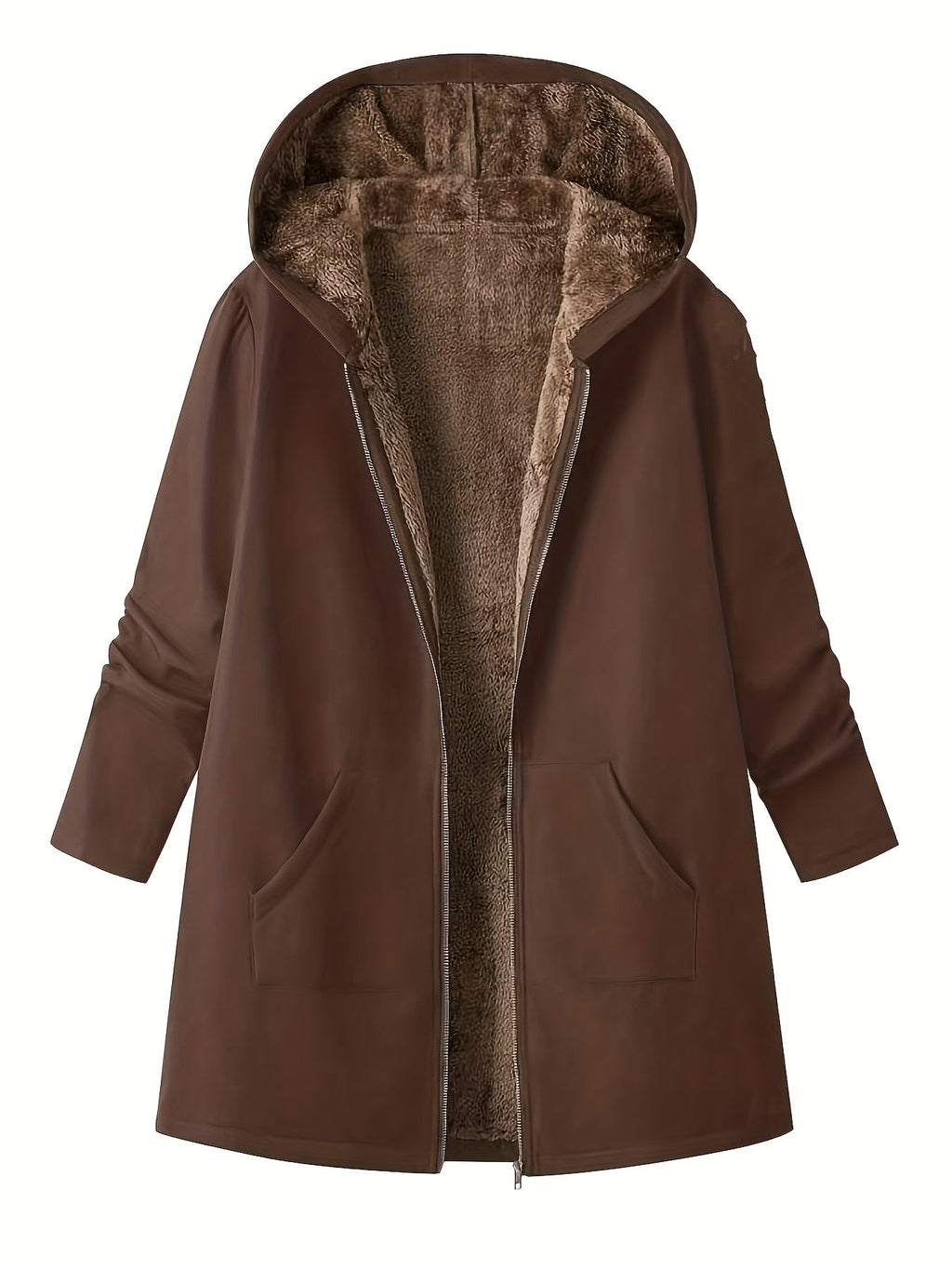 Women's Coats with Hood and Longline Cut