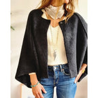 Women's Coats with Round Neckline and Long Sleeves