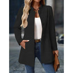 Women's Coats with Stand Collar and Buttons
