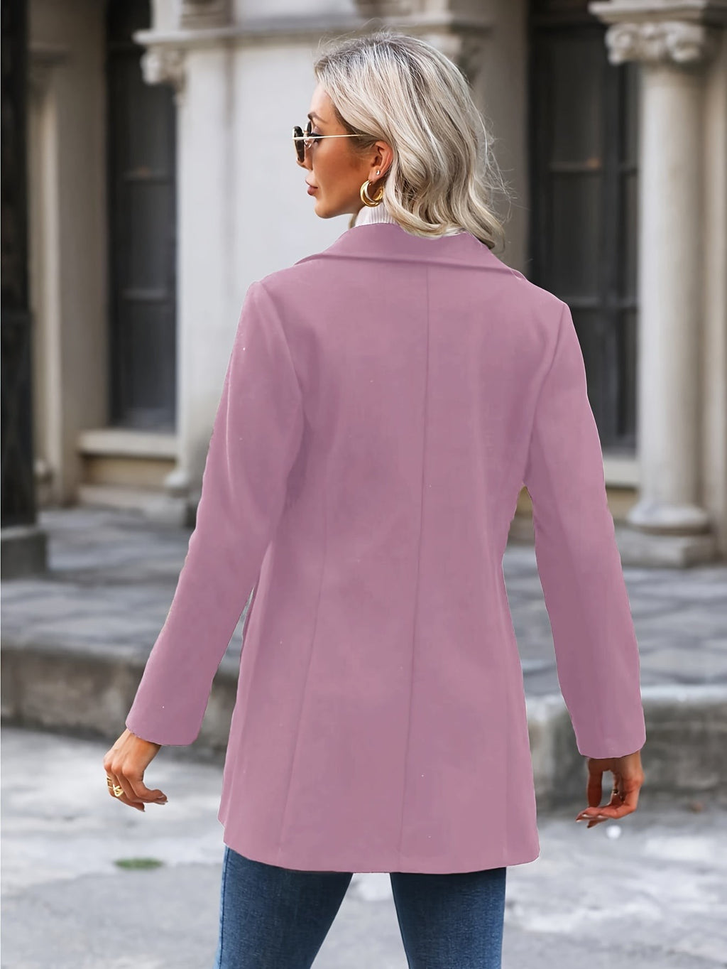 Women's Coats with Stand Collar and Flared Swing Cut