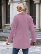 Women's Coats with Stand Collar and Flared Swing Cut
