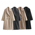 Women's Coats with Tailored Fit and Button Front