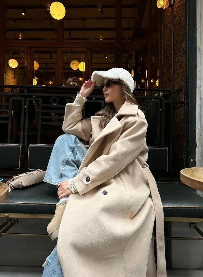 Women's Coats with Tailored Fit and Button Front