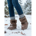 Women's Fur-Trimmed Snow Boots with Plush Lining