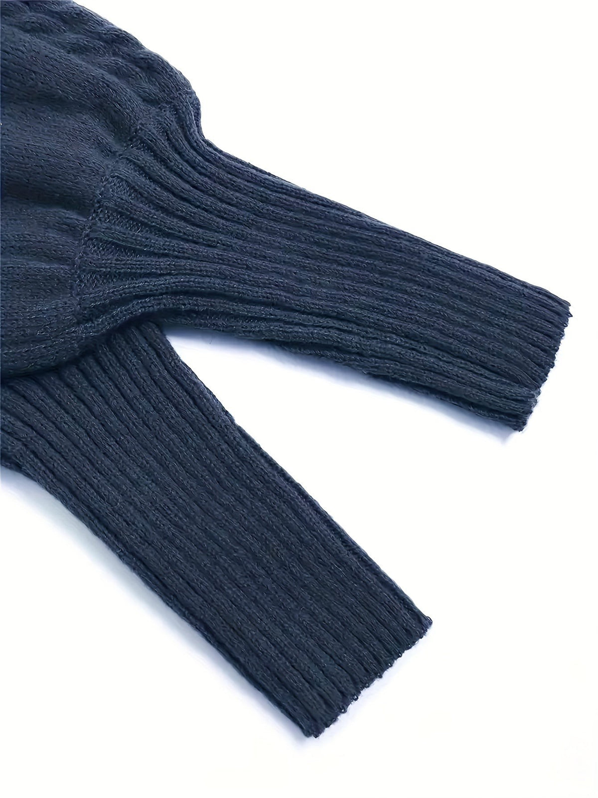 Women's Half-Collar Cable Knit Jumper