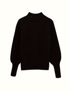 Women's Half-Collar Cable Knit Jumper