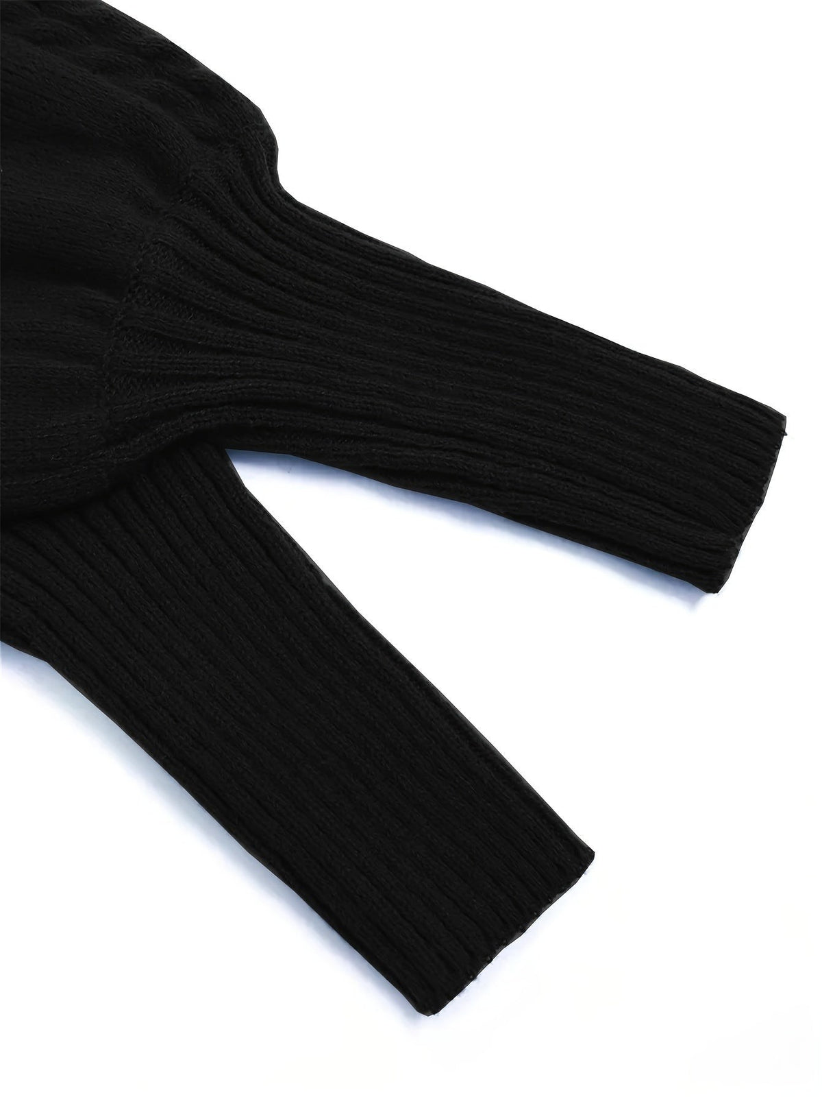 Women's Half-Collar Cable Knit Jumper
