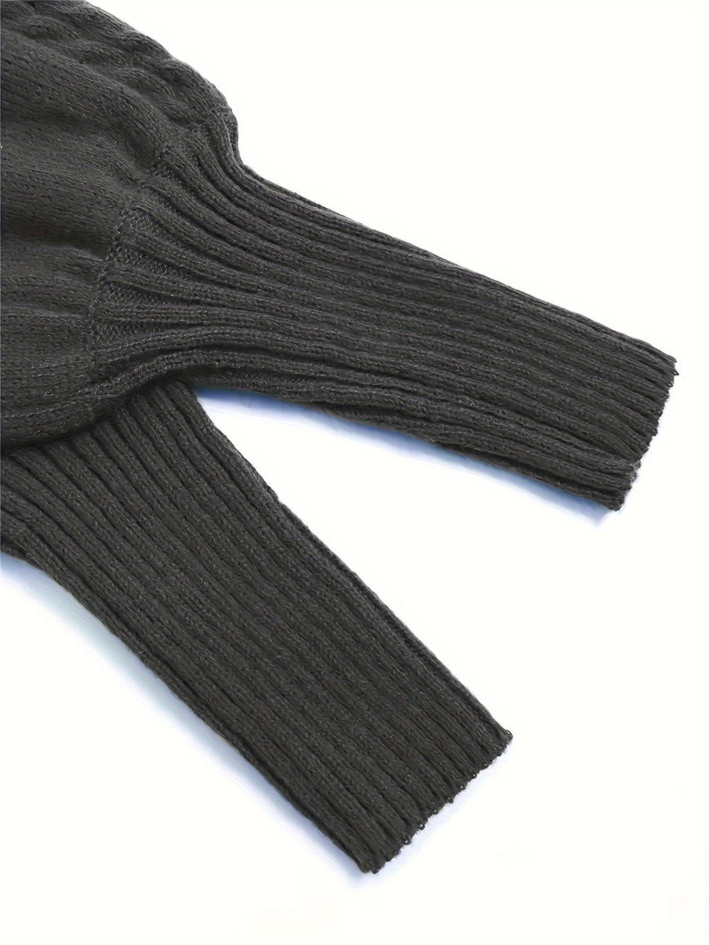 Women's Half-Collar Cable Knit Jumper