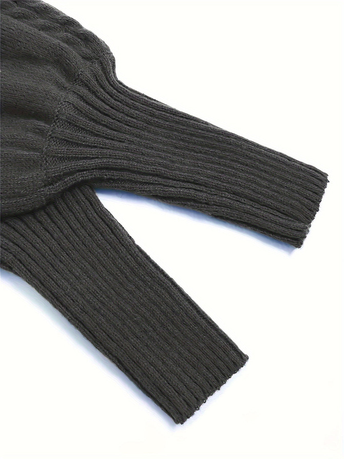 Women's Half-Collar Cable Knit Jumper