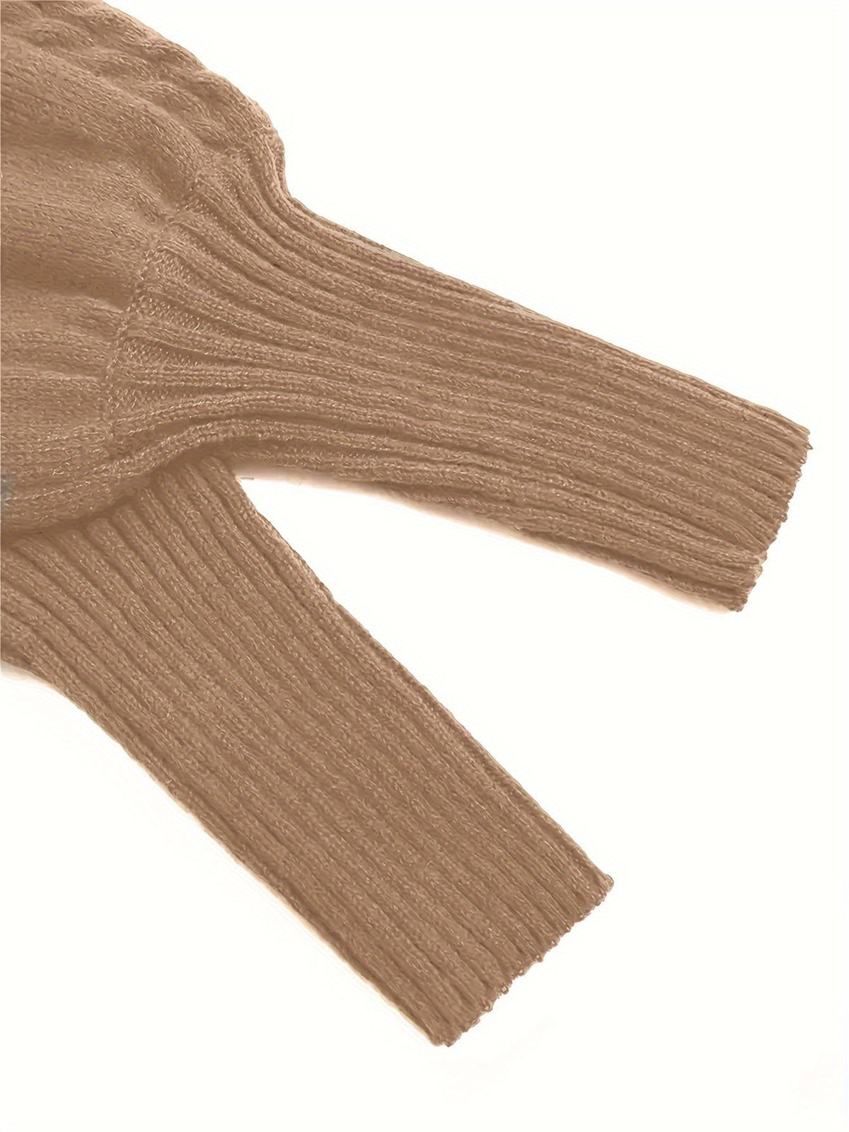 Women's Half-Collar Cable Knit Jumper