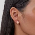 Women's Jewellery Gold Crystal Claw Stud Earrings