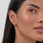 Women's Jewellery Gold Crystal Claw Stud Earrings