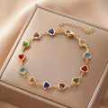 Women's Jewellery Multicolour Heart Bracelet