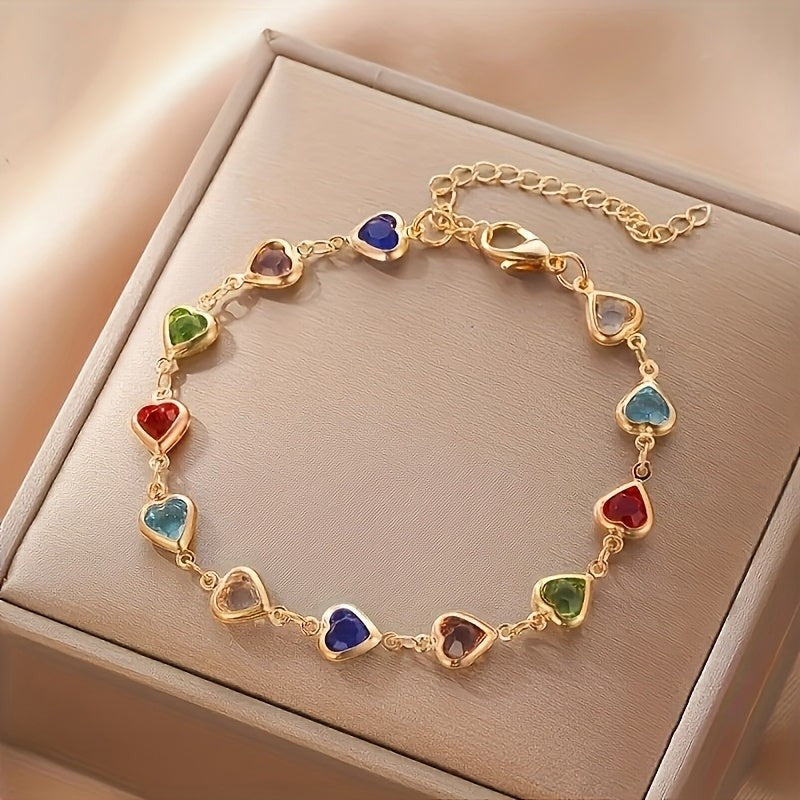 Women's Jewellery Multicolour Heart Bracelet