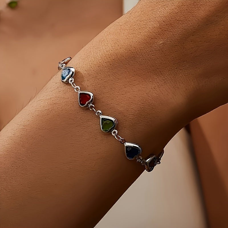 Women's Jewellery Multicolour Heart Bracelet