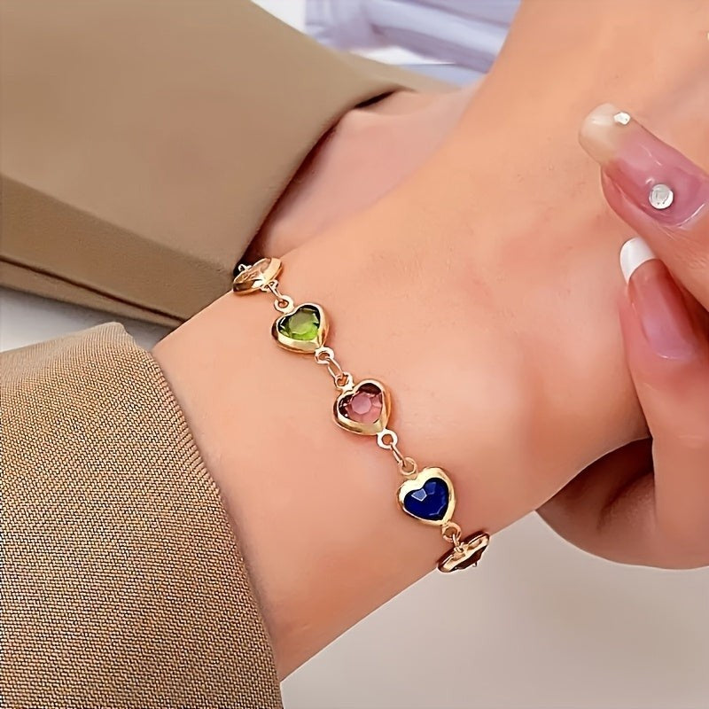 Women's Jewellery Multicolour Heart Bracelet