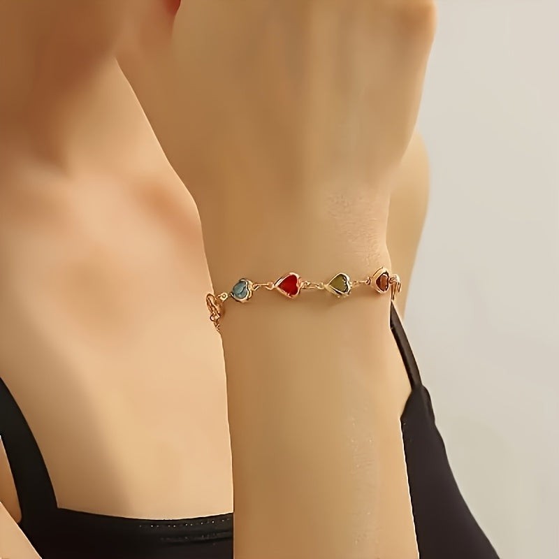 Women's Jewellery Multicolour Heart Bracelet