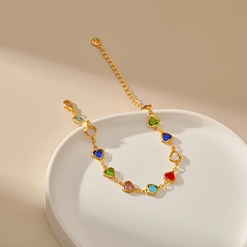 Women's Jewellery Multicolour Heart Bracelet