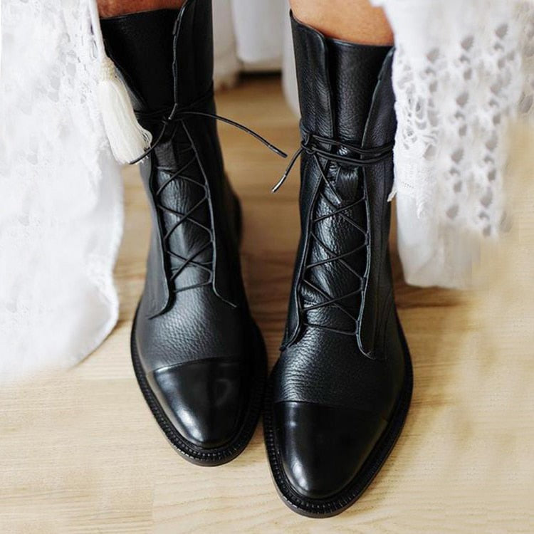 Women's Lace-Up Ankle Boots