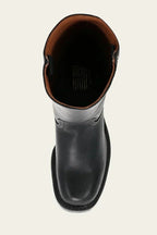 Women's Leather Block Heel Knee High Boots