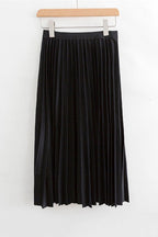 Women's Long High Waist Pleated Skirt