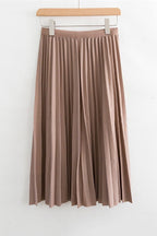Women's Long High Waist Pleated Skirt