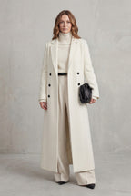 Women's Longline Double-Breasted Wool Coat
