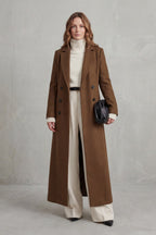 Women's Longline Double-Breasted Wool Coat