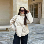 Women's Oversized Double Breasted Stand Collar Coats