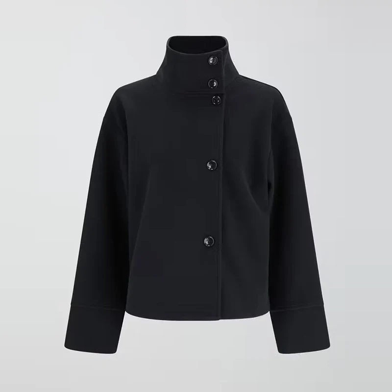 Women's Oversized Double Breasted Stand Collar Coats
