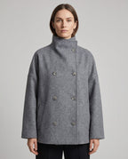Women's Oversized Double Breasted Stand Collar Coats