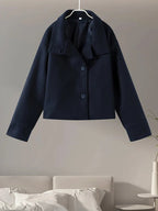 Women's Oversized Double Breasted Stand Collar Coats