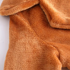 Women's Oversized Fluffy Coat with Wide Lapels