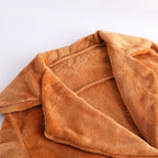 Women's Oversized Fluffy Coat with Wide Lapels